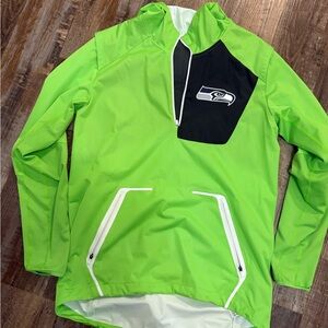 Seattle Seahawks Green Quarter-Zip Pullover